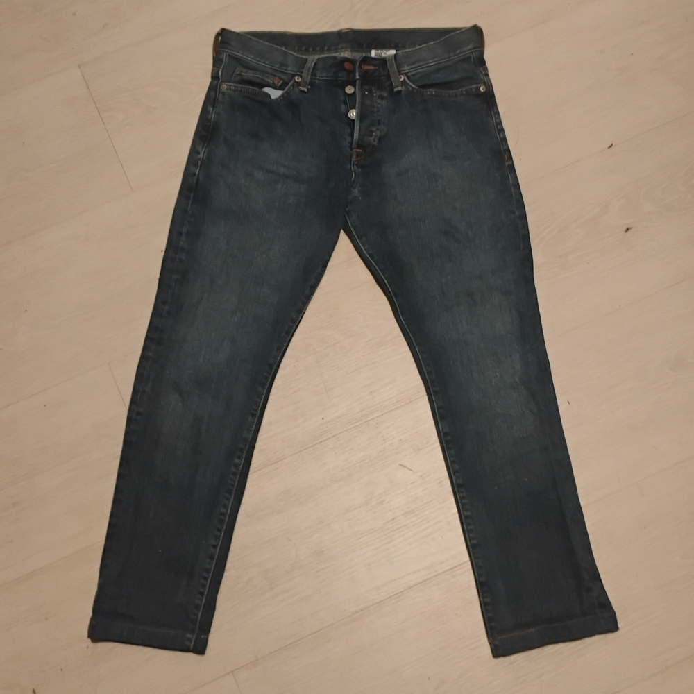 Men's Slim Fit Dark Blue Jeans